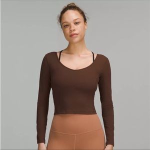 Lululemon align tee. Size 10. Brown.